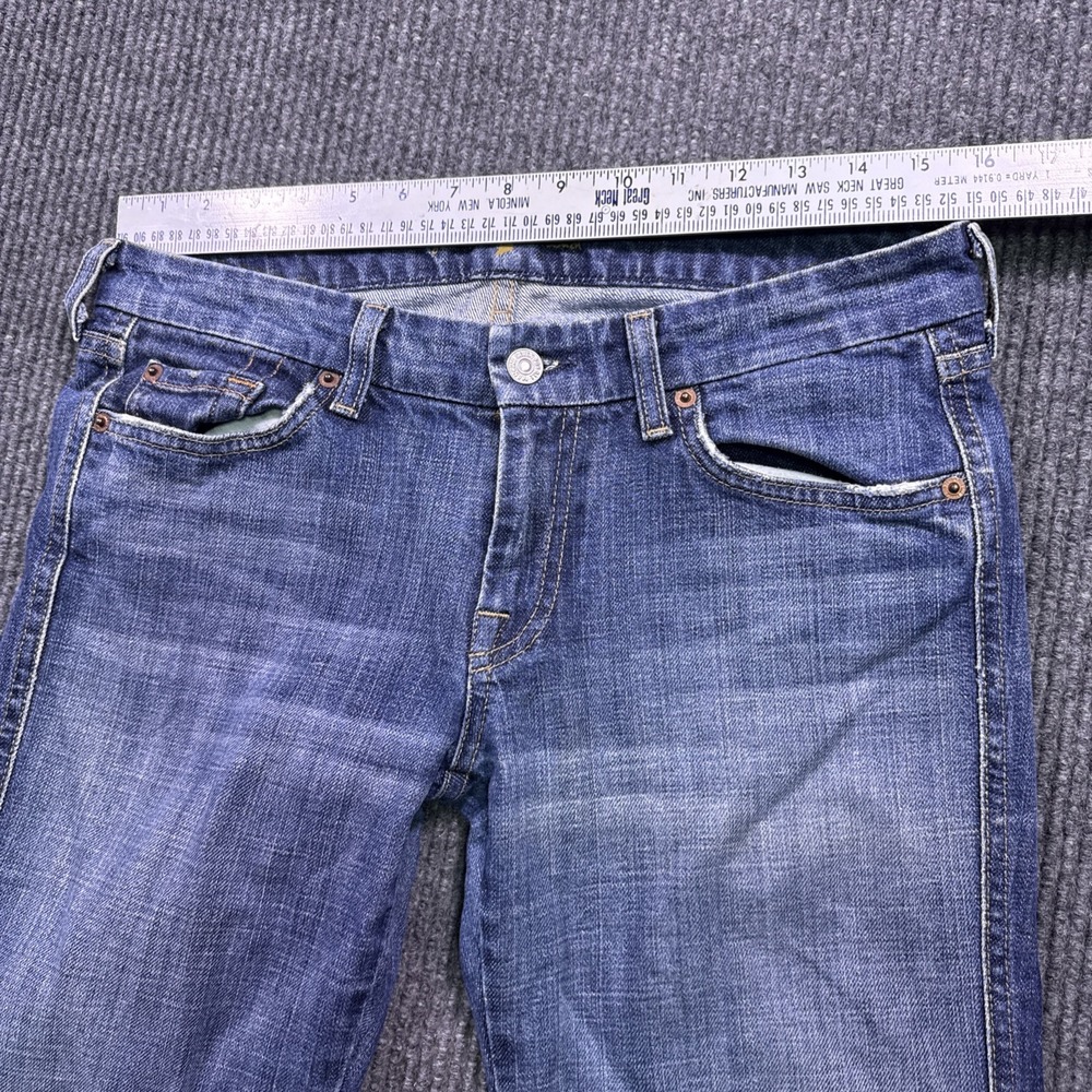 7 For All Mankind Bootcut 30X31 Medium Wash Jeans VTG   low rise - Picture 8 of 11
